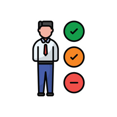 Candidate vector icon