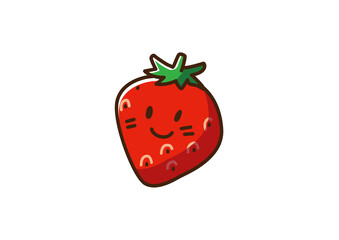 いちご　キャラクター　ゆるかわ　透過png