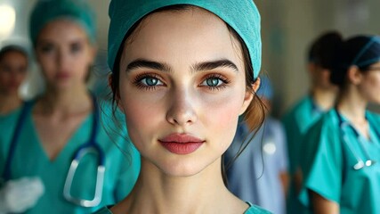 A dedicated nurse in scrubs skillfully provides critical care, showcasing compassion and expertise in a lifesaving role.