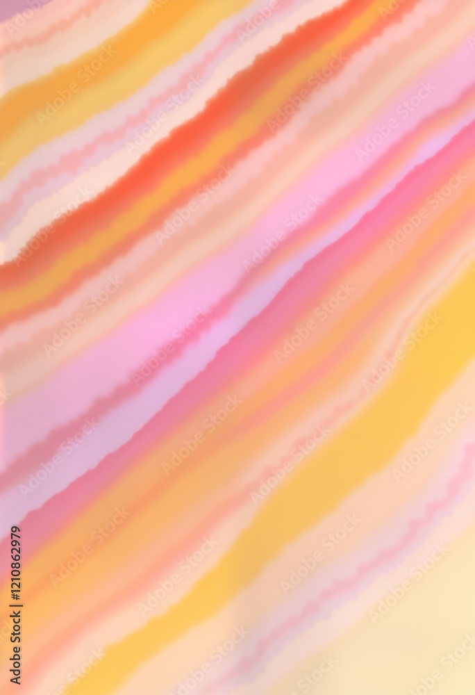 Poster abstract design with soft pastel colors. diagonal wavy lines create dynamic pattern. suitable for ba