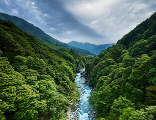 Generated image　きれいな水の流れる川