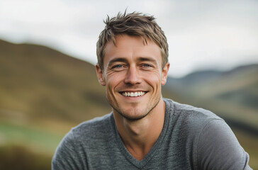 handsome man outside