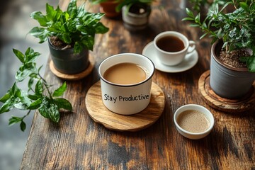 Inspirational "Stay Positive" Card Design with Colorful and Vibrant Background - Motivational Quote Poster