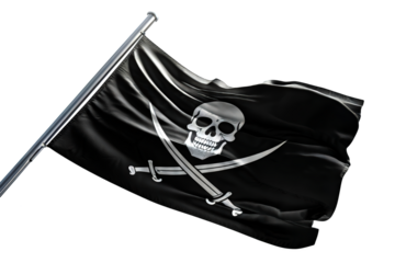 jolly roger pirate flag, transparent png