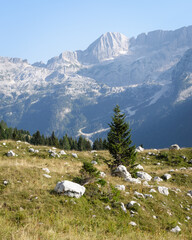 Julian Alps Mountain Landscape in Italy