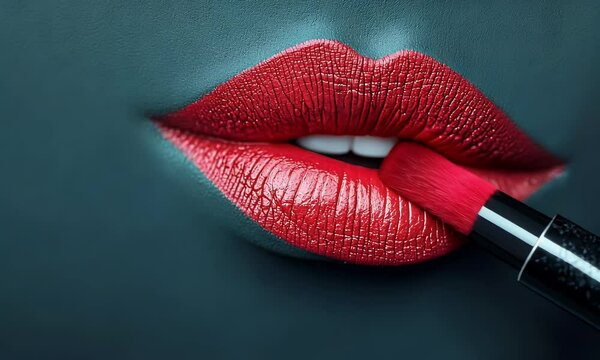 Lip Pencil ight background, lip stick, red lips, abstract