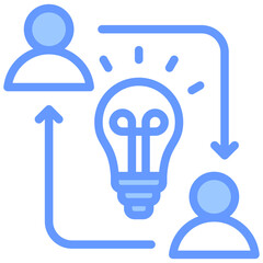 Collaboration Blue Icon