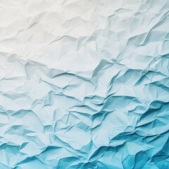 Obraz premium A textured background of crumpled paper in soft blue tones, creating an abstract, artistic effect.