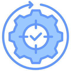 Effectiveness Blue Icon