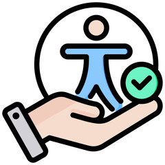 Accessibility Outline Color Icon