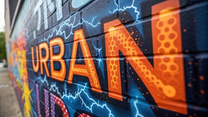 A captivating closeup of layered text where different fonts clash and complement each other each letter splashed with dynamic colors ranging from electric orange to deep blue