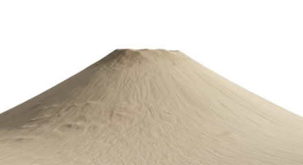  isolated sand hill, dune hill, sand terrain, sandy peak, sand landscape, PNG