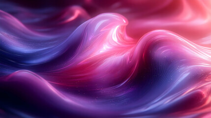 Obraz premium Abstract Liquid Wave Background with Pink and Purple Glow