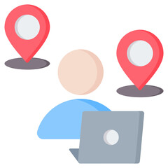 Flexible Staffing Flat Icon