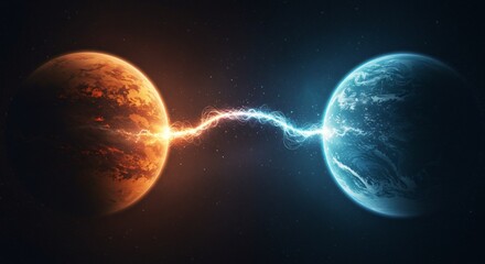 A celestial bridge made of glowing stardust connecting two floating worlds