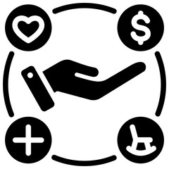 Flexible Benefit Glyph Icon
