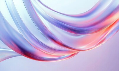 Naklejka premium Futuristic Abstract Design with Smooth Shapes and Ethereal Lighting