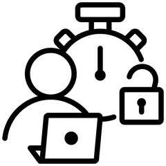 Flex Job Outline Icon