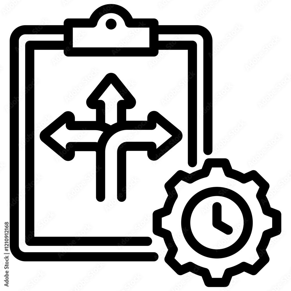 Aufkleber flexibility program outline icon