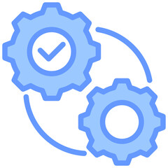 Management Blue Icon