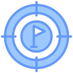 Goal Blue Icon