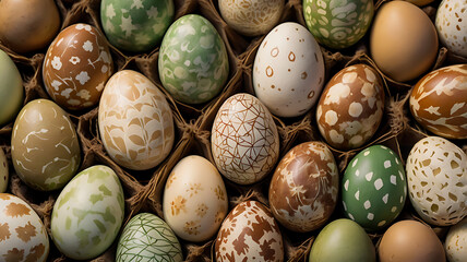 Earthy Boho Easter Eggs, dye