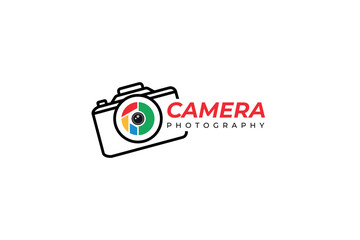 camera photography shutter logo icon vector template. vector illustration.