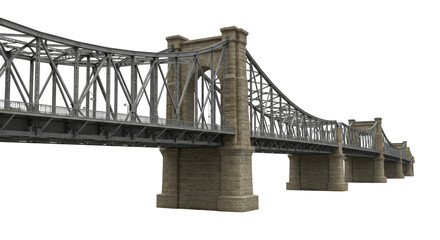 arch bridge, footbridge, isolated bridge, crossing bridge, bridge structure, modern bridge Cutout