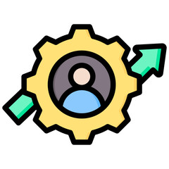 Progress Outline Color Icon