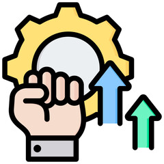 Revolution Outline Color Icon