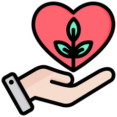 Healing Outline Color Icon