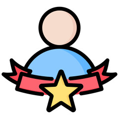 Triumph Outline Color Icon