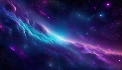 Dark blue purple space background. Generated image