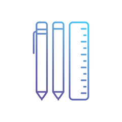 Stationery vector icon