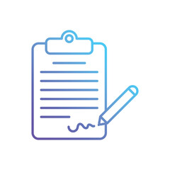 Obraz premium Contract vector icon