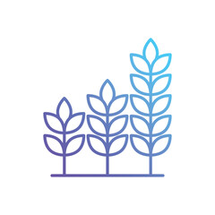 Growing vector icon