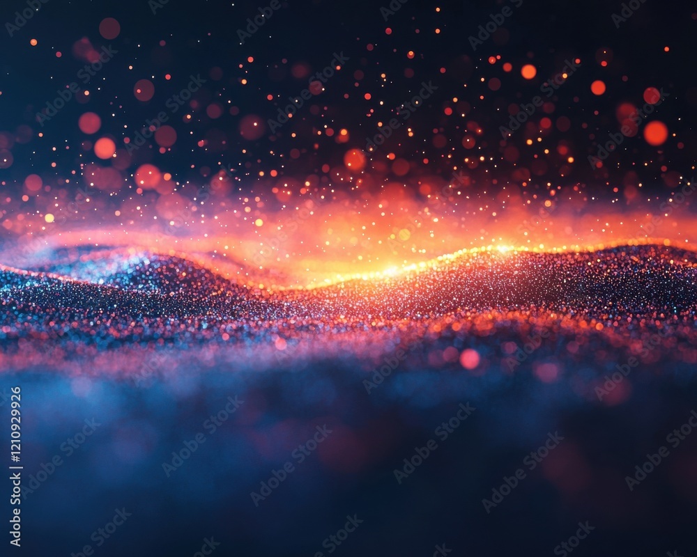 Poster real-time geospatial maps glowing with layered data visualizations