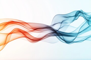 Naklejka premium Colorful swirling waves in soft gradient tones create a dynamic visual experience inspired by abstract art