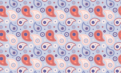 Textured awesome sparse twisted. Exotic interior and lovely print. Indian vintage in swirl colourful.