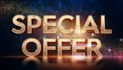  特別な申し出を意味する英語のフレーズspecial offerの文字のイラスト。aiで生成