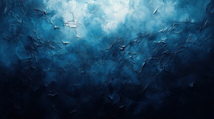 Contemporary blue background with artistic strokes for design, featuring white space in the center for text. Ideal for modern banners and abstract wallpapers.