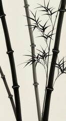 traditional japanese ink painting
