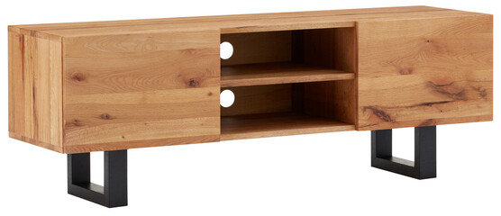 Front TV shelf cut out isolated transparent background