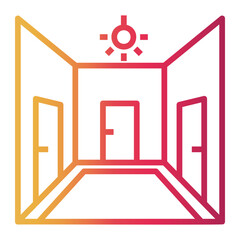 construction Line Gradient Icon