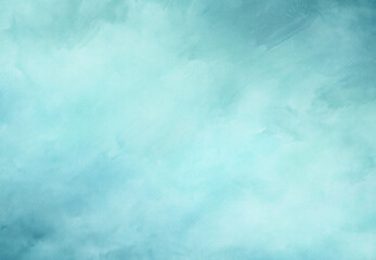 blue cyan and white watercolor background with abstract cloudy sky concept with color splash design and fringe bleed stains and blobs