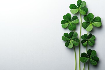 Elegant St. Patrick's Day Shamrock Design for Minimalist Celebrations and Decor