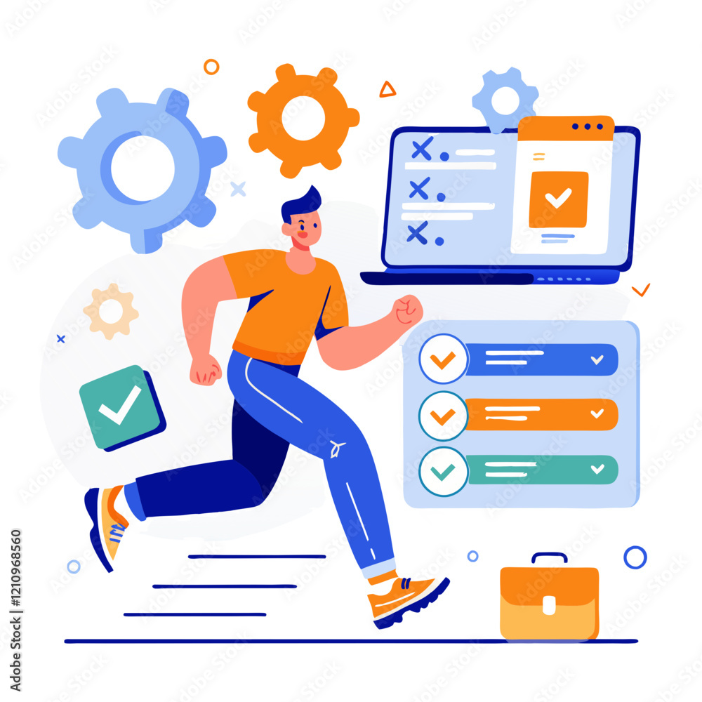 Poster a dedicated tester engages in both manual and automated testing processes, aimed at improving softwa