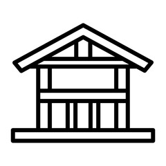 building Line Icon