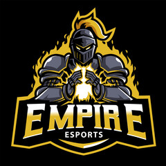 empire mascot logo emits the power of fire