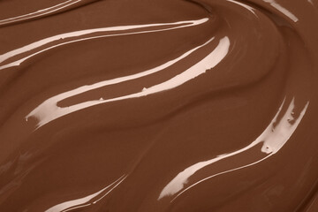 Mocha mousse as background, top view. Color of 2025 year